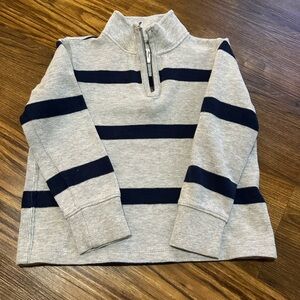 Classic GAP Kids Striped Half-Zip Pullover | XS (4–5)